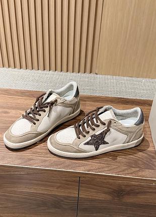Кеди golden goose ggdb ballstar жіночі коричневі