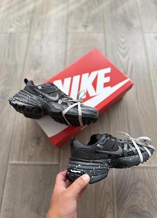 Nike runntek v2k black silver custom 3