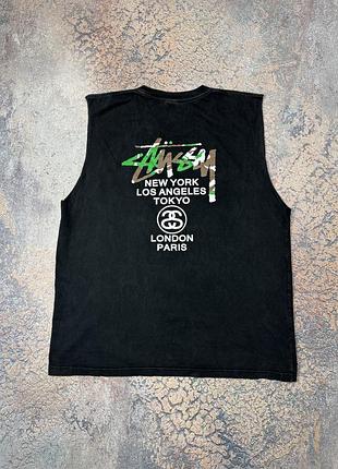 Майка stussy з великим логотипом