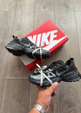 Nike runntek v2k black silver custom