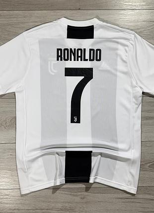 Футбольная футболка джерси адидас ювентус роналда adidas juventus 2018/19 home ronaldo #7, xl, оригинал