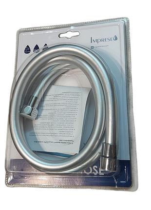 Шланг для душа imprese 1200 мм — гибкий pvc-шланг с системой anti-twist, хром