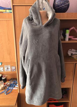 Меховушка, плюшева туника, кофта, худи, 2-4xl. ohs.