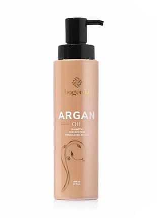 Шампунь для волосся bogenia argan oil shampoo з аргановим маслом, 400 мл