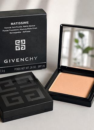 Givenchy matissime компактна пудра з матовим фінішем, spf 20, оригінал