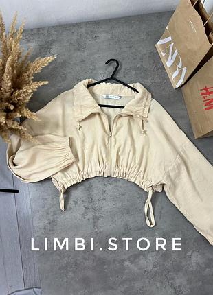 🌷легка шифонова кофта зара zara легкая кофта шифоновая ветровка
