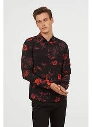 Стильная мужская рубашка h&amp;m рm