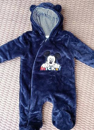 Зимовий чоловічок флісовий комбенізон disney