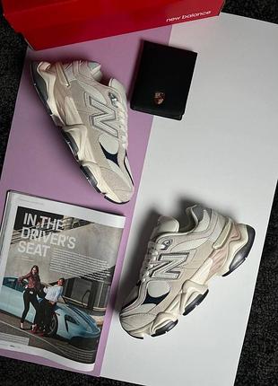 Жіночі кросівки new balance 9060 beige grey navy