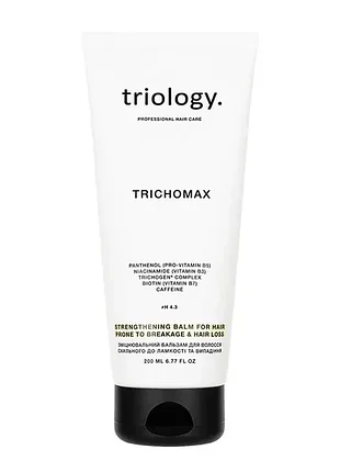 Укрепляющий бальзам triology trichomax для волос склонных к ломкости и выпадению, 200 мл