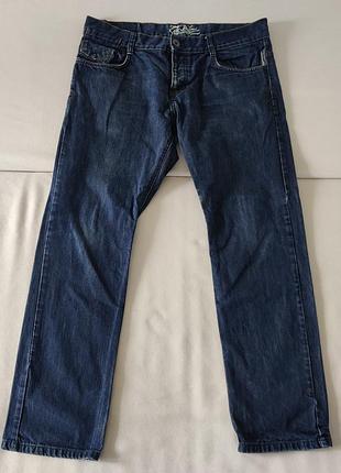 Джинси edc by esprit dragon fit темно-сині класичні xl w36 великого розміру батал штани брюки