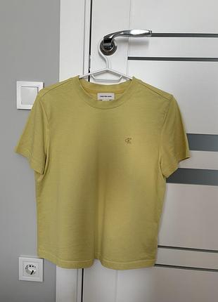 Салатова футболка calvin klein / s