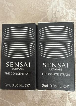 Мініатюра люксового антивікового концентрату для обличчя sensai ultimate the concentrate об'ємом 2 мл