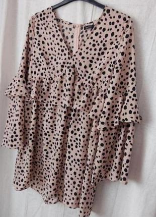 Туника шелковая boohoo роз. 50