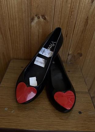 Чорні силіконові балетки melissa sweet love 39розмір 325 грн