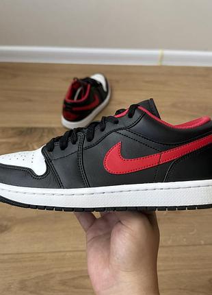 Кросівки air jordan 1 low ʼwhite toeʼ sneakers