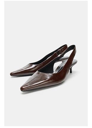 Взуття шкіряне zara слінгбеки