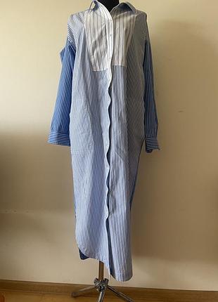 Жіноча довга сукня - сорочка з котону s/m anthropologie
