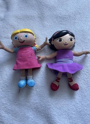Ляльки вінтажні  disney little einsteins – annie + june (оригінал fisher-price)