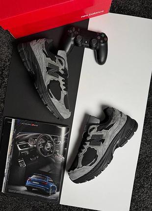 Чоловічі кросівки new balance 2002r ml dark grey black