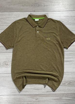 Редкая хамелеон футболка поло хуго бос hugo boss martin kaymer cotton polo, факт l, оригинал
