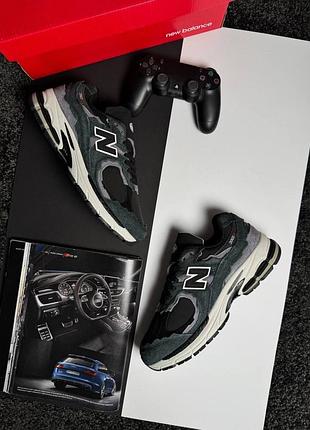 Чоловічі кросівки new balance 2002r ml grey white