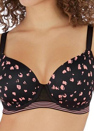 Брендовый бюстгальтер freya wild demi plunge bra (модель 5423) в расцветке black rose