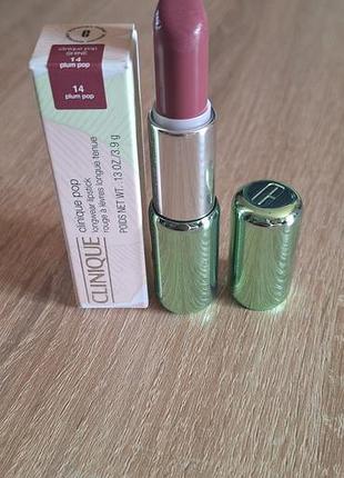 Clinique  pop longwear lipstick, 14 plum pop