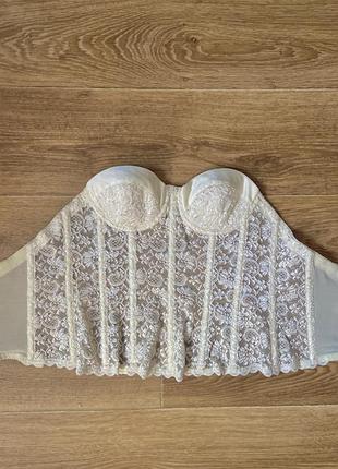 Італія кремовий, білий корсет di lorenzo lingerie