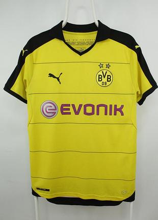 Спортивная футболка 2015-16 borussia dortmund puma football jersey home shirt