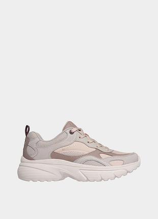 Оригинальные женские кроссовки skechers / бежевые кроссовки скечерс