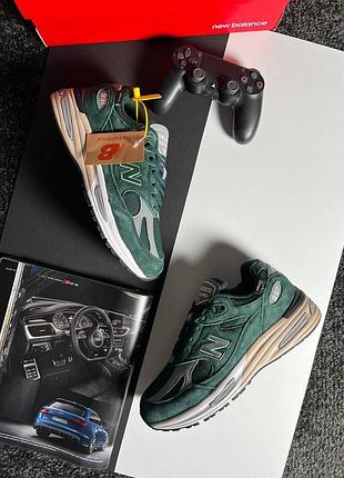 Чоловічі кросівки new balance 991v2 green grey