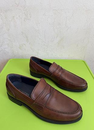 Шкіряні чоловічі лофери pavers, р. 43 (устілка 28.5 см) туфлі