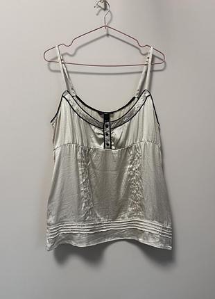 Шовковий топ h&amp;m