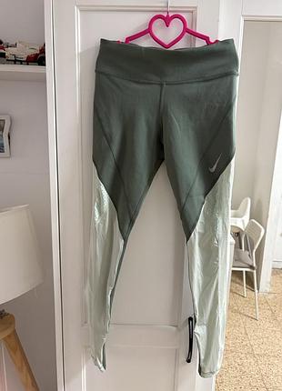 Спортивні легінси — nike dri-fit із кольоровими блоками
