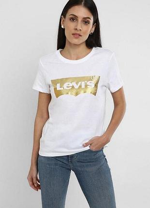 Базова біла футболка levi's,р.l/xxl