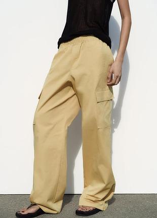 Брюки zara новая коллекция вискоза 65 лен 35