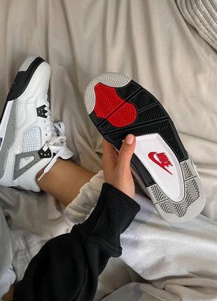 Кроссовки NIKE AIR JORDAN 5 RETRO OG BLACK FIRE RED-METALLIC SILVER-The 4 The cement  кросівки