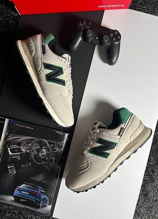 Чоловічі кросівки new balance 574 light grey green
