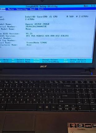 Ноутбук acer travelmat 5740g