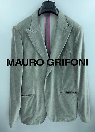 Mauro grifoni чоловічій піджак велюр сірий made in italy розмір 52 l