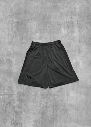 Шорти under armour оригінал сірі графітові чоловічі спортивні шорти андер армор сітка