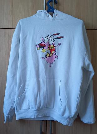 🐰 белый худи looney tunes
продаю белый мужской/унисекс худи с принтом looney tunes - кураж (courage).