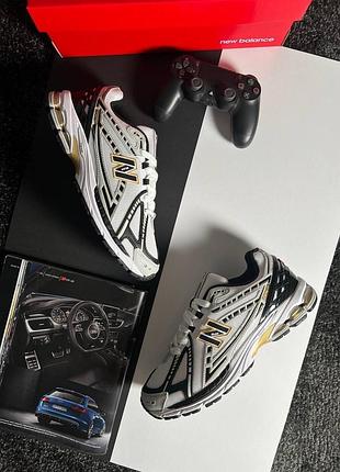 Чоловічі кросівки new balance 1906r white black gold