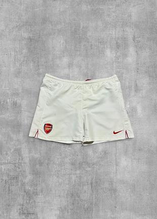 Шорти nike arsenal оригінал білі футбольні шорти найк арсенал спортивні літні