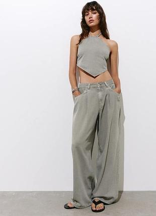 Джинси wide leg pull&bear