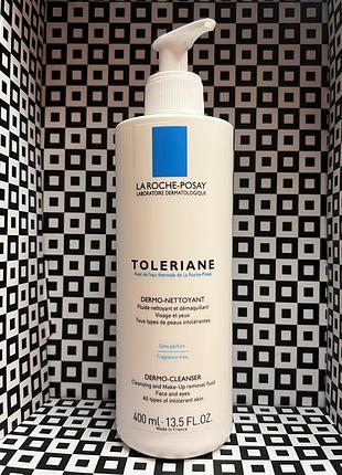 Ніжне очищуюче молочко для чутливої шкіри la roche-posay toleriane 400 мл франція