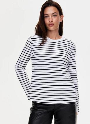 Натуральний котоновий лонгслів h&m,стан ідеальний, р.м/л
