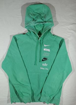 (s) nike худи зеленый свитшот с капюшоном оригинал