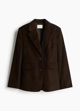 Трендовый пиджак, жакет h&amp;m,шоколадного цвета, размер s